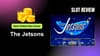 a graphic for the jetsons slot review: best online slot game